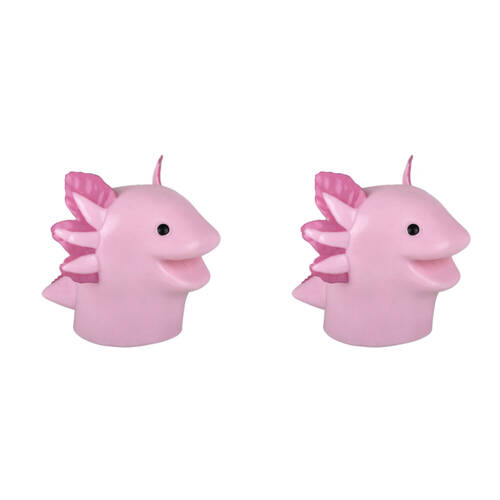 2PK Keycraft Axolotl Hand Puppet 11x13cm - Assorted 3y+