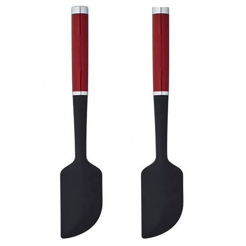 2PK KitchenAid Silicone Scraper Spatula Cooking Utensil - Empire Red