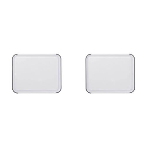 2PK Kitchen Aid Reversible Chopping Board W/ Perimeter Trench Large 35x28cm