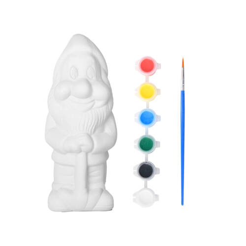 Esschert Design Kids/Children's Paint Your Own Gnome DIY Craft Toy