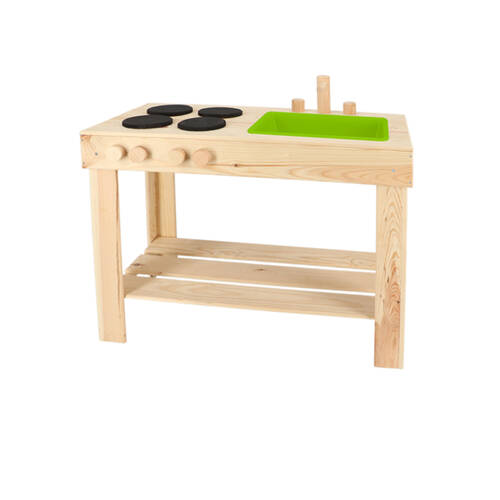 Esschert Design Children's Wooden Mud Kitchen Outdoor Garden Activity Small
