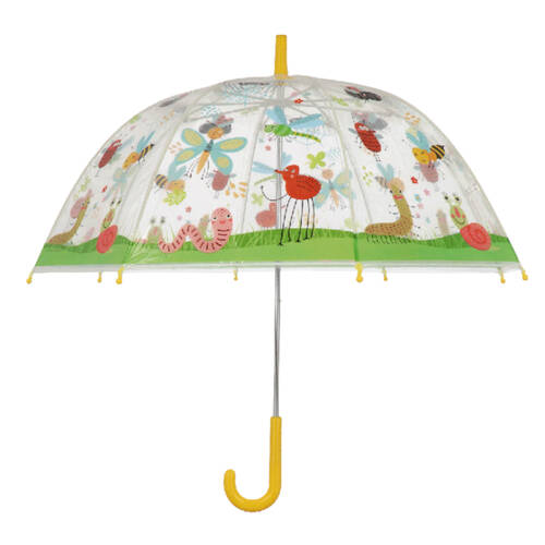 Esschert Design Children's Umbrella Insects Transparent Automatic