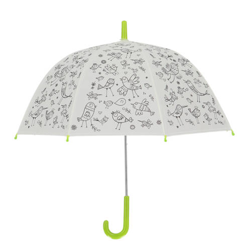 Esschert Design Children's Umbrella Paint It Yourself Birds DIY Craft