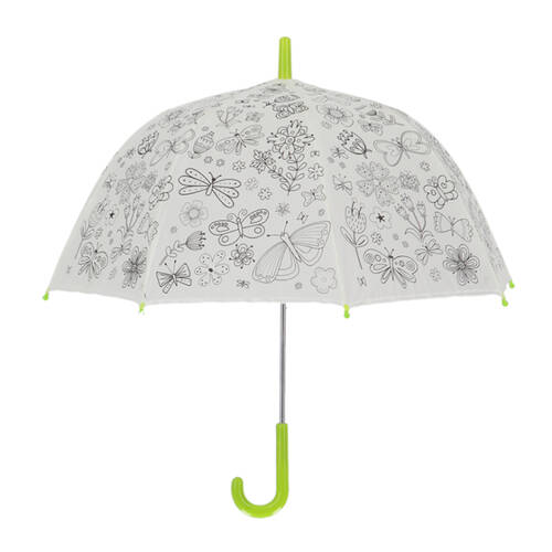 Esschert Design Children's Umbrella Paint It Yourself Butterflies DIY Craft