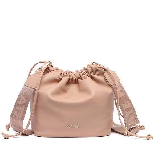 Kate Hill Women's Brianna Crossbody Shoulder Bag Adjustable Strap 26x13cm Beige