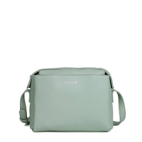 Kate Hill Women's Clara Crossbody Shoulder Bag Adjustable Strap 23.5x10cm Sage
