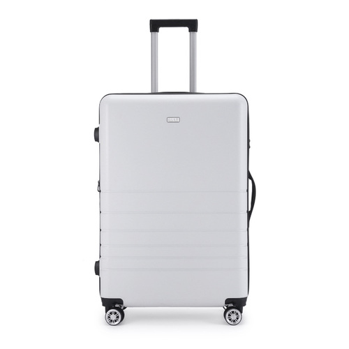 Kate Hill Bloom Large Wheeled Trolley Hard Suitcase Luggage White 120-139L