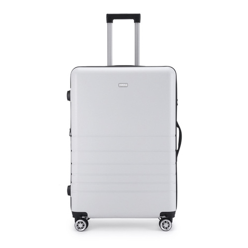 Kate Hill Bloom Luggage Large Wheeled Trolley Hard Suitcase White 120-139L