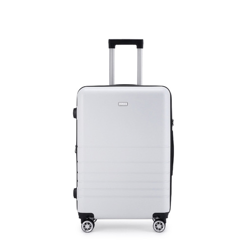 Kate Hill Bloom Luggage Medium Wheeled Trolley Hard Suitcase White 80-95L