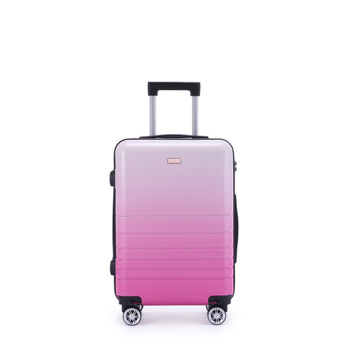 Kate Hill Bloom Luggage Small Wheeled Trolley Hard Suitcase Pink Ombre 53L