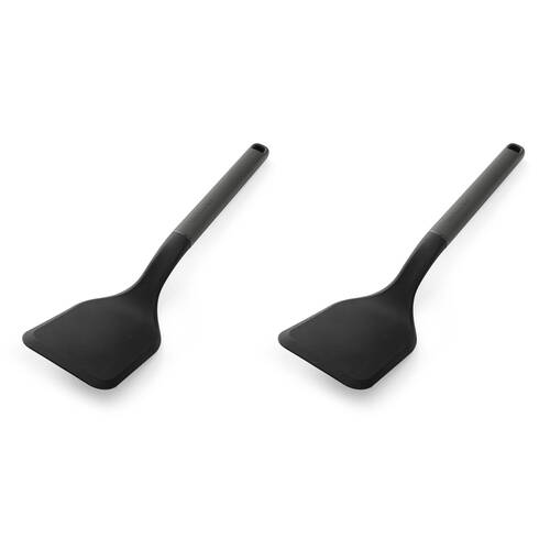 2PK KitchenAid Classic Solid Nylon Turner/Spatula Cooking Utensil Charcoal Grey