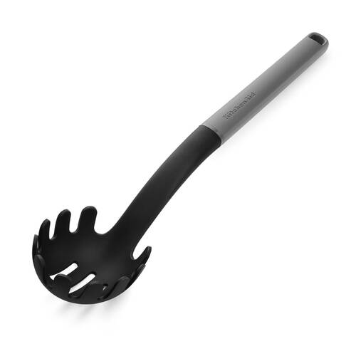 KitchenAid Classic Nylon Pasta Server/Spoon Cooking Utensil Charcoal Grey