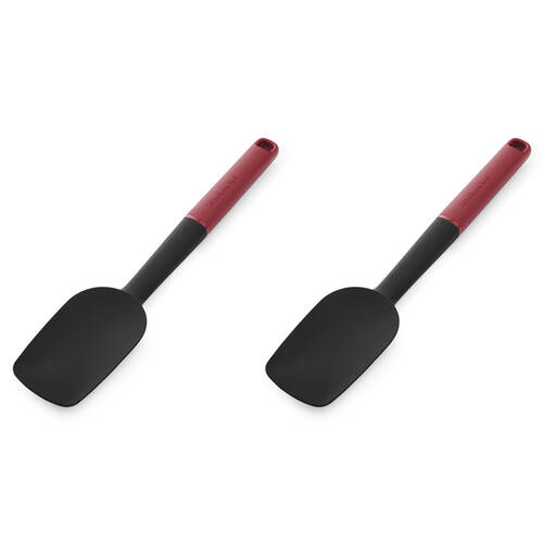 2PK KitchenAid Classic Silicon Spoon Spatula/Turner Cooking Utensil Empire Red