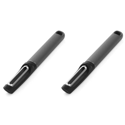 2PK KitchenAid Classic Euro Fruit/Vegetable Peeler Cooking Utensil Charcoal Grey