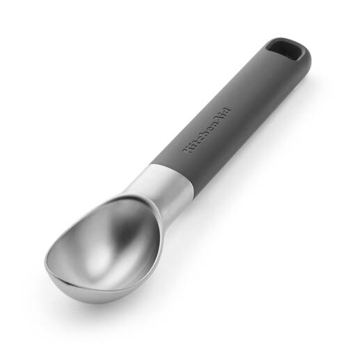 KitchenAid Classic Metal Ice Cream Scooper Cooking Utensil Charcoal Grey