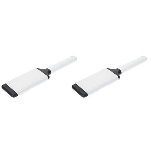 2PK KitchenAid Classic Medium Etched Handheld Grater Kitchen Utensil Porcelain White