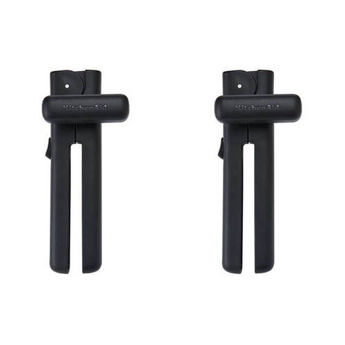 2PK KitchenAid Easy To Use Universal Locking Tin/Can Opener Matte Black