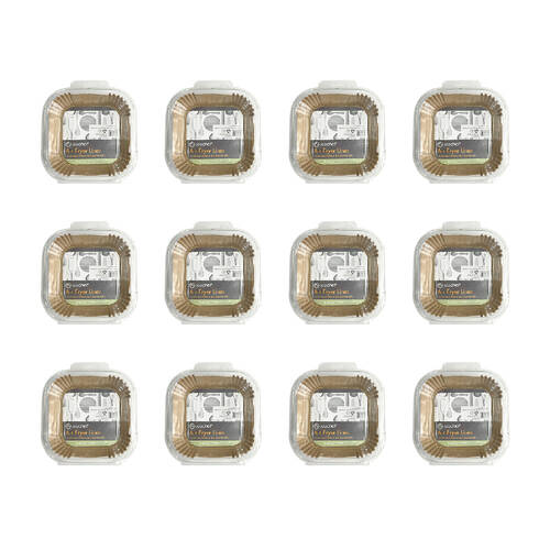 240pc Topchef 16cm Square Air Fryer Basket Liner - Brown