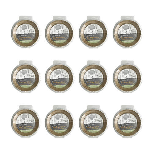 240pc Topchef 16cm Round Air Fryer Basket Liner - Brown