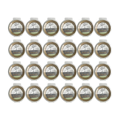 48pc Topchef 16cm Round Air Fryer Basket Liner - Brown