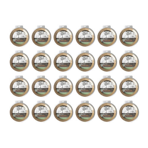 48pc Topchef 20cm Round Air Fryer Basket Liner - Brown