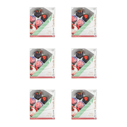 12pc Topchef Cupcake Box Container Assorted - Polka Dot