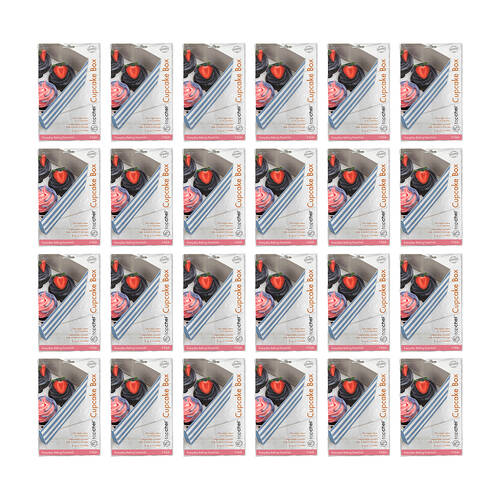 48pc Topchef Cupcake Box Container Assorted - Striped