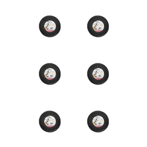 6PK Topchef Springfoam 22cm Stainless Steel Cake Pan - Black