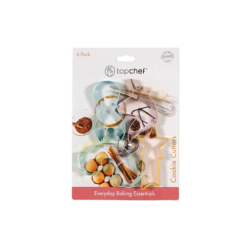 4pc Topchef Stainless Steel Cookie/Pastry Cutter Set - Magical