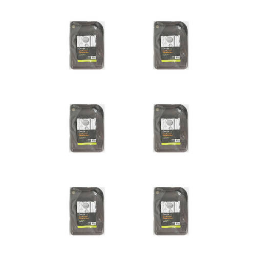 6PK Topchef Multi Function Non Slip Chopping Board 33x23cm - Grey