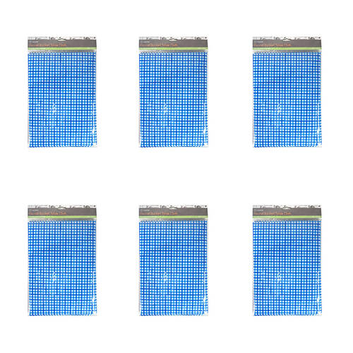 6x TopChef Checker Dining Tablecloth Flannel 12130x225cm - Assorted