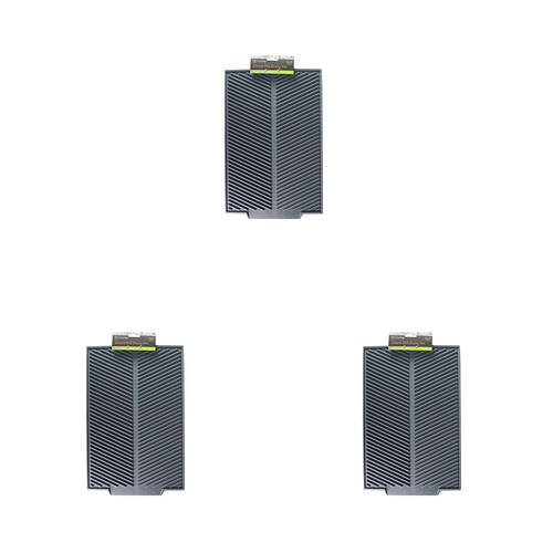 3PK Topchef Non-Slip Silicone Dish Drying Mat Rectangular - Grey