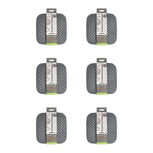 12pc Topchef Silicone Air Fryer Liner Set Square 20cm - Grey
