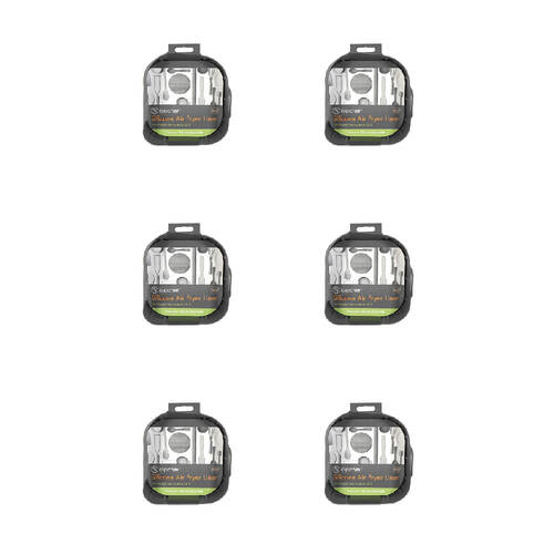 6PK Topchef Non Stick Silicone Air Fryer Liner Square 16cm