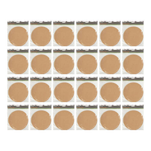 960pc Topchef Round Air Fryer Liner Set Perforated 23cm - Brown