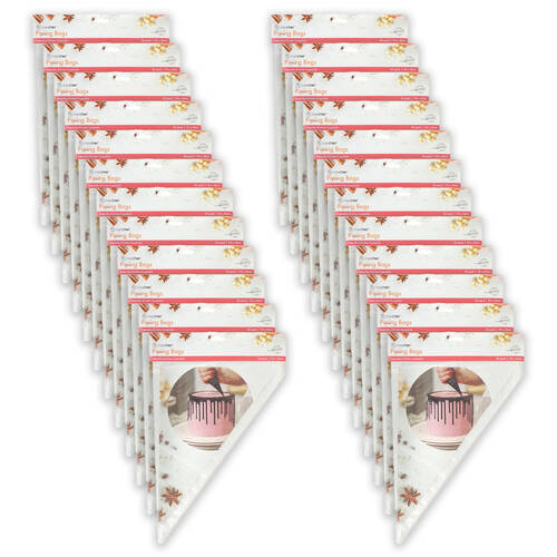 24x 50pc Topchef Disposable Cake Decorating Piping Bags Set 40x25cm Clear