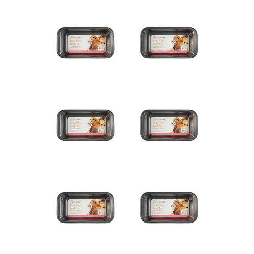 6PK Topchef Non-Stick Carbon Steel Loaf Pan Large 28x15cm