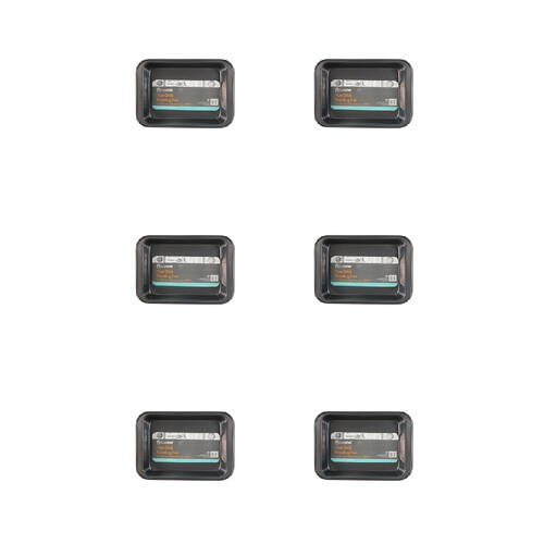 6PK Topchef Non-Stick Roasting Pan Small 31x22cm - Black