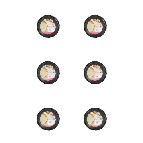 12pc Topchef Oven Safe Pie Pan Removeable Base Non-Stick - Black
