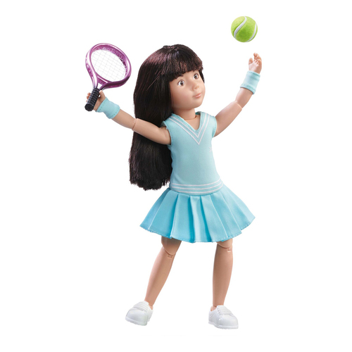 Kruselings 23cm Luna Doll Loves Tennis Toy Kids 3y+