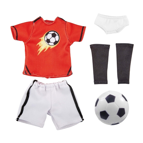 6pc Kruselings Outfit Soccer Set Fun Toy Accessory For Dolls 3y+