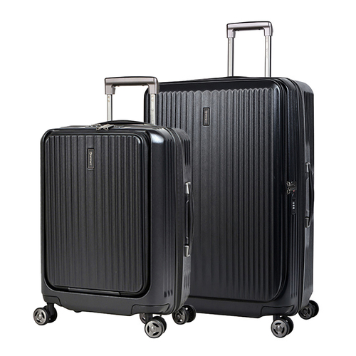2pc Eminent 20"/28" Trolley Travel Case Luggage Travel Suitcase S/L Black