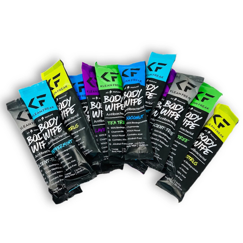 12pc Klean Freak 28x28cm Body Cleaning Wipes - Assorted