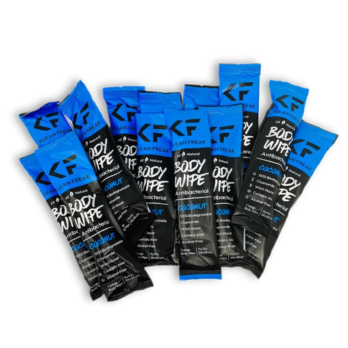 12pc Klean Freak 28x28cm Body Cleaning Wipes - Coconut