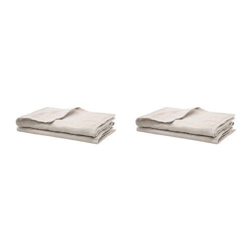 2PK 2pc Bambury Home Decor Tableware Linen Napkin Set 45x45cm Pebble Woven