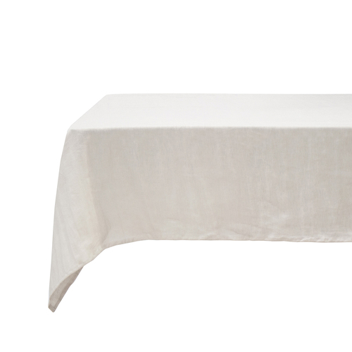 Bambury Tableware/Dinnerware Linen Tablecloth 150x275cm Pebble