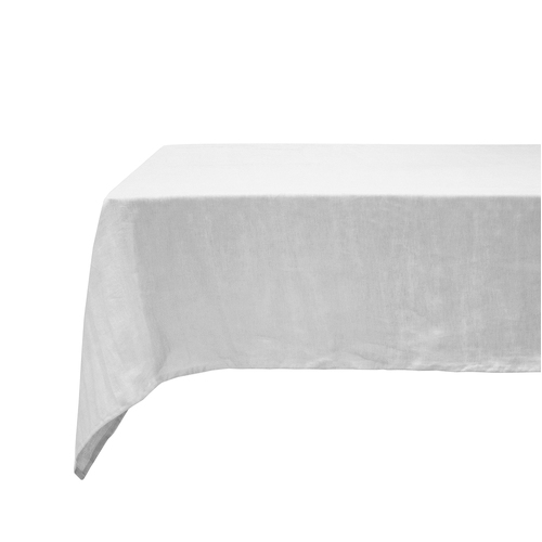 Bambury Tableware/Dinnerware Linen Tablecloth 150x275cm Silver
