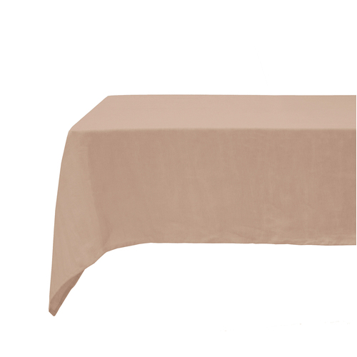 Bambury Home Decor Tableware Linen Tablecloth 150x275cm Tea Rose Woven