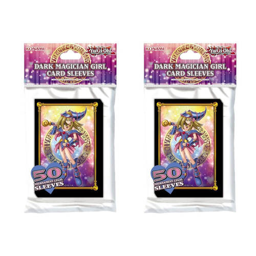2x 50pc Yu-Gi-Oh Dark Magician Girl TCG/CCG Card Sleeves Set