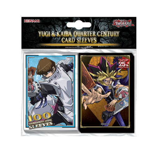 100pc Konami Yu-Gi-Oh! Yugi & Kaiba Quarter Century Card Sleeves